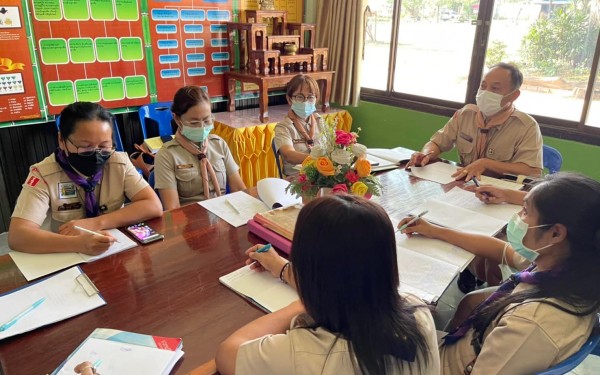 การประชุมผู้กำกับลูกเสือการวางแผนกิจกรรมพัฒนาผู้เรียนการจัดกิจกรรมลูกเสือ