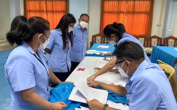 ประมวลภาพกิจกรรมการอบรมเชิงปฏิบัติการโครงการปรับปรุงหลักสูตรสถานศึกษา ประจำปี 2565  กิจกรรมจัดทำหลักสูตรรายวิชาเพิ่มเติมภาษาจีน ในวันที่ 5 พฤษภาคม 2565