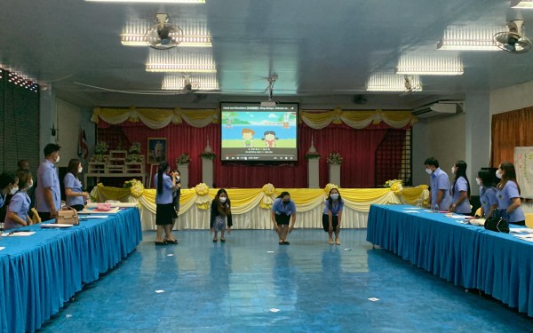 ประมวลภาพกิจกรรมการอบรมเชิงปฏิบัติการโครงการปรับปรุงหลักสูตรสถานศึกษา ประจำปี 2565  กิจกรรมจัดทำหลักสูตรรายวิชาเพิ่มเติมภาษาจีน ในวันที่ 5 พฤษภาคม 2565