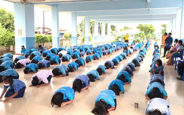 กิจกรรมส่งเสริมคุณธรรมจริยธรรม  ประจำวันศุกร์สุดสัปดาห์