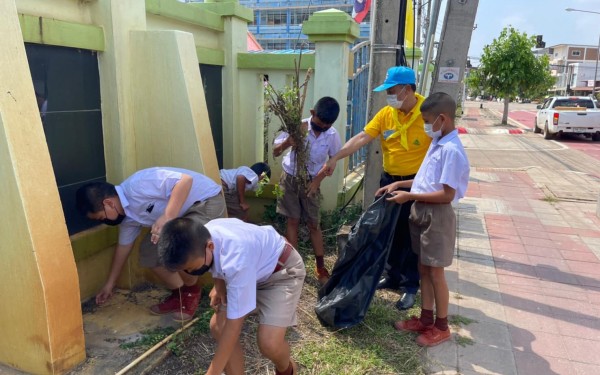 โรงเรียนเทศบาล 1 (เกริกกฤตยาอุปถัมภ์) จัดกิจกรรมจิตอาสาพระราชทาน 