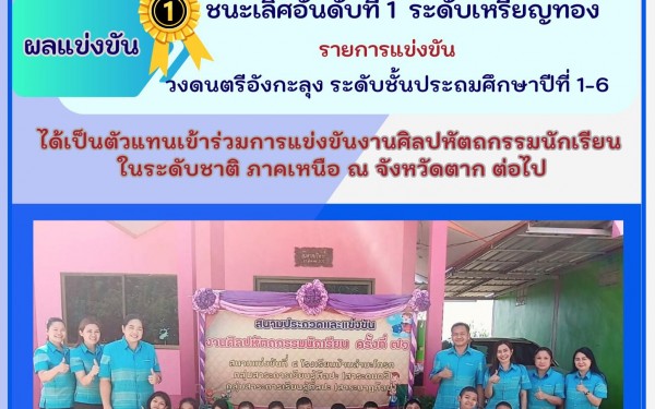 ขอแสดงความยินดีกับนักเรียนคนเก่งของโรงเรียนเทศบาล1 (เกริกฤตยาอุปถัมภ์) ในการเข้าร่วมแข่งขันงานศิลปหัตถกรรมนักเรียน ประจำปีการศึกษา 2566 จัดโดย สำนักงานเขตพื้นที่การศึกษาประถมศึกษา กำแพงเพชรเขต1 ระหว่างวันที่ 22-24 กันยายน 2566