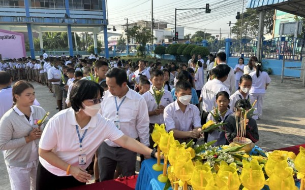 วันที่ 23 กุมภาพันธ์ 2567 โรงเรียนเทศบาล1(เกริกกฤตยาอุปถัมภ์) ดำเนินการจัดกิจกรรมพิธีทางศาสนา วันมาฆบูชา