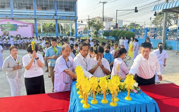 วันที่ 23 กุมภาพันธ์ 2567 โรงเรียนเทศบาล1(เกริกกฤตยาอุปถัมภ์) ดำเนินการจัดกิจกรรมพิธีทางศาสนา วันมาฆบูชา